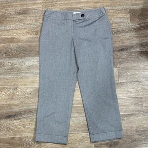 Ann Taylor Loft Julie Dress Pants Women’s Size 6 Gray Herringbone